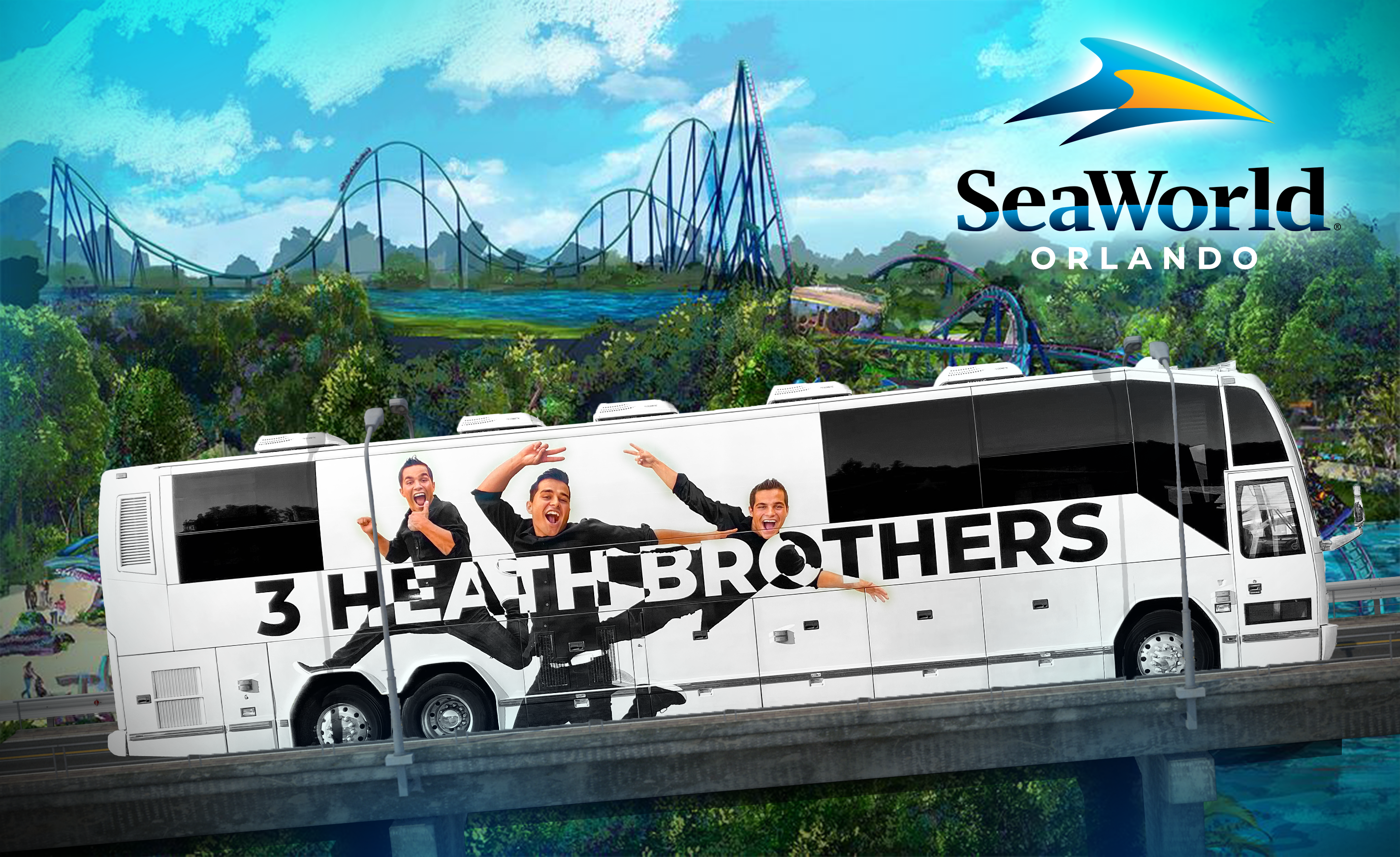 3 Heath Brothers at Seaworld Orlando